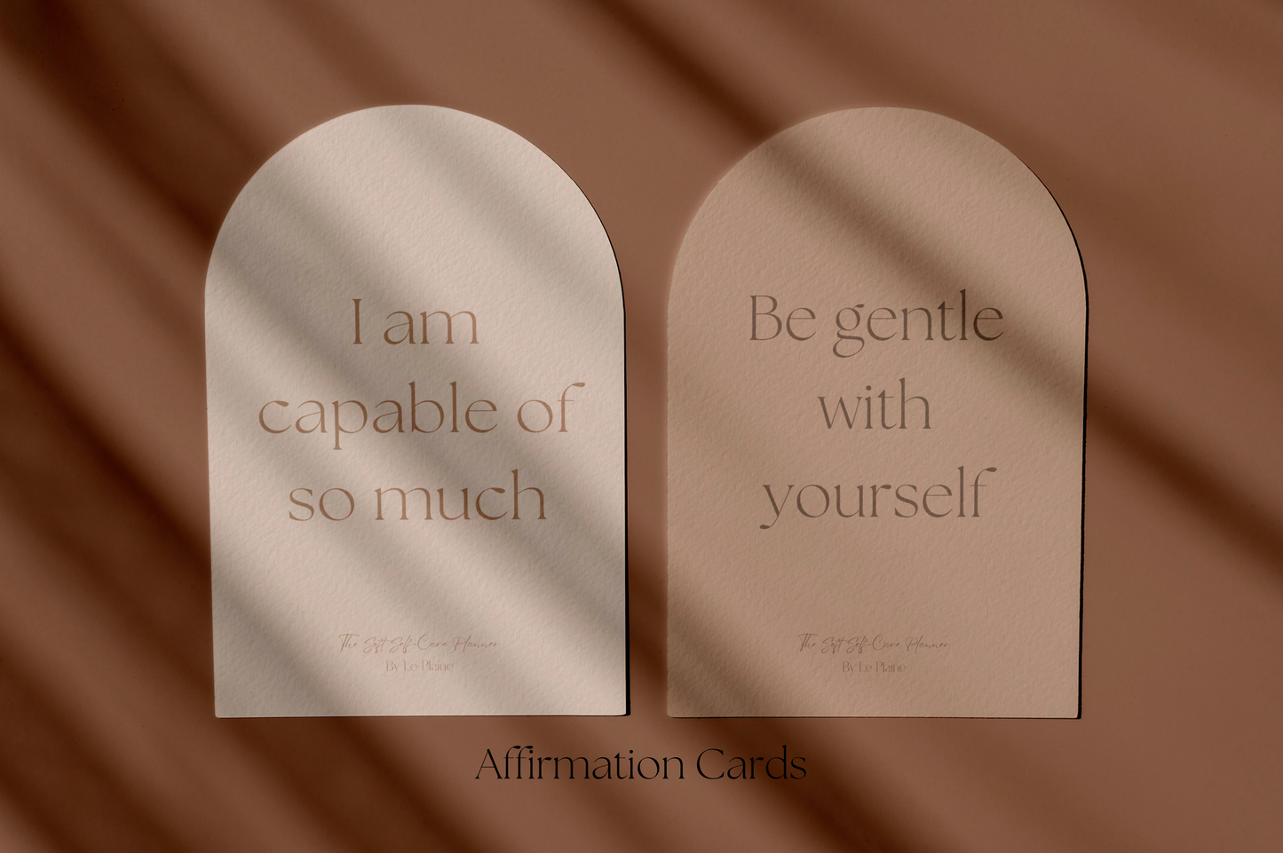 Her Evolvement - Self Care planners, aesthetic affirmation cards, neutral toned affirmation cards